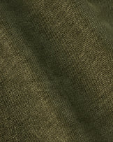 Florence olive green chenille with dark wood 3 seater sofa