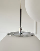 Orla white glass 8 bulb pendant light