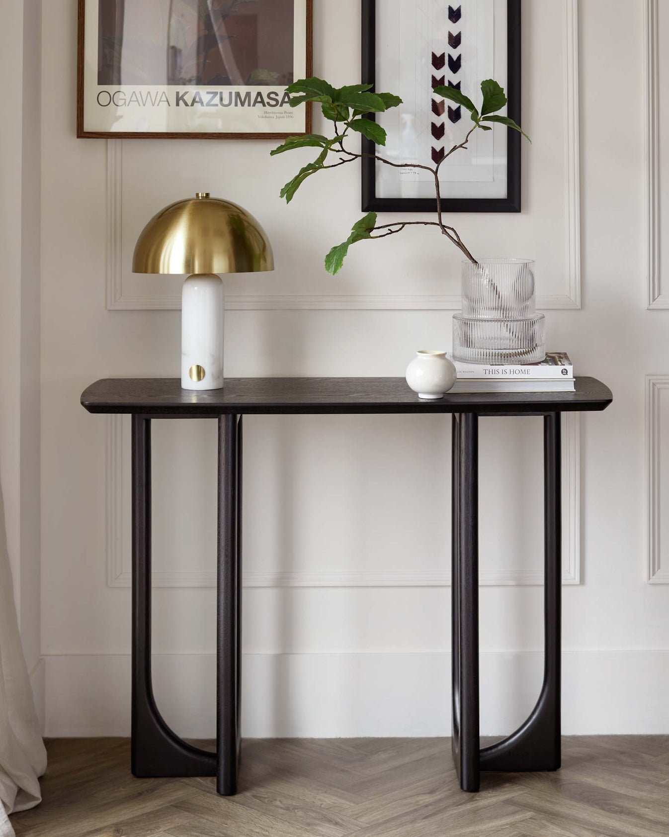Orlan Console Table Black Ash
