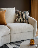 Ottilie natural fabric small left hand facing chaise sofa