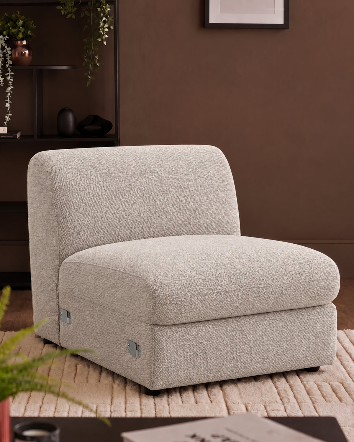 Ottilie natural fabric sofa module
