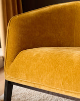 Palmer ochre fabric occasional chair
