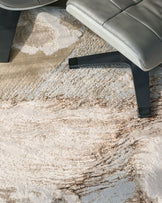 Perla Expression soft silver textured large rug