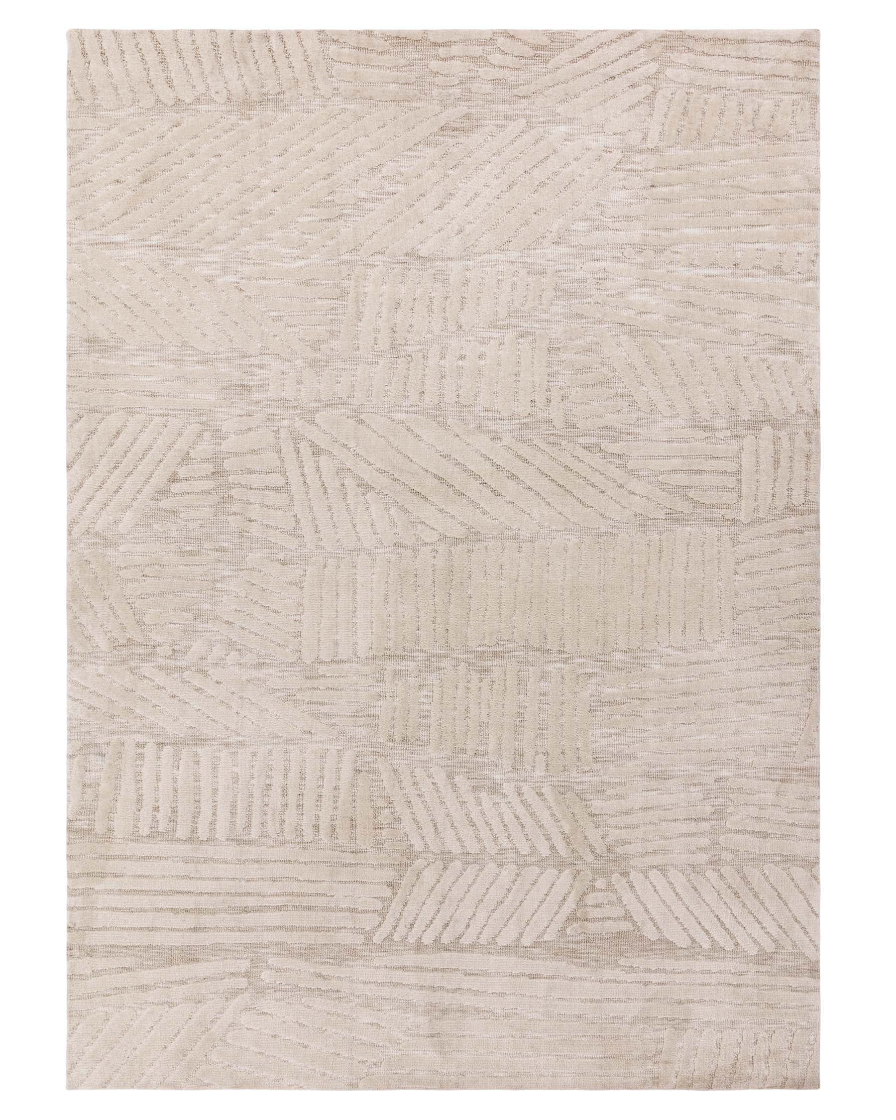 Porcelain Medium Soft Touch Textured Rug Cream – Danetti