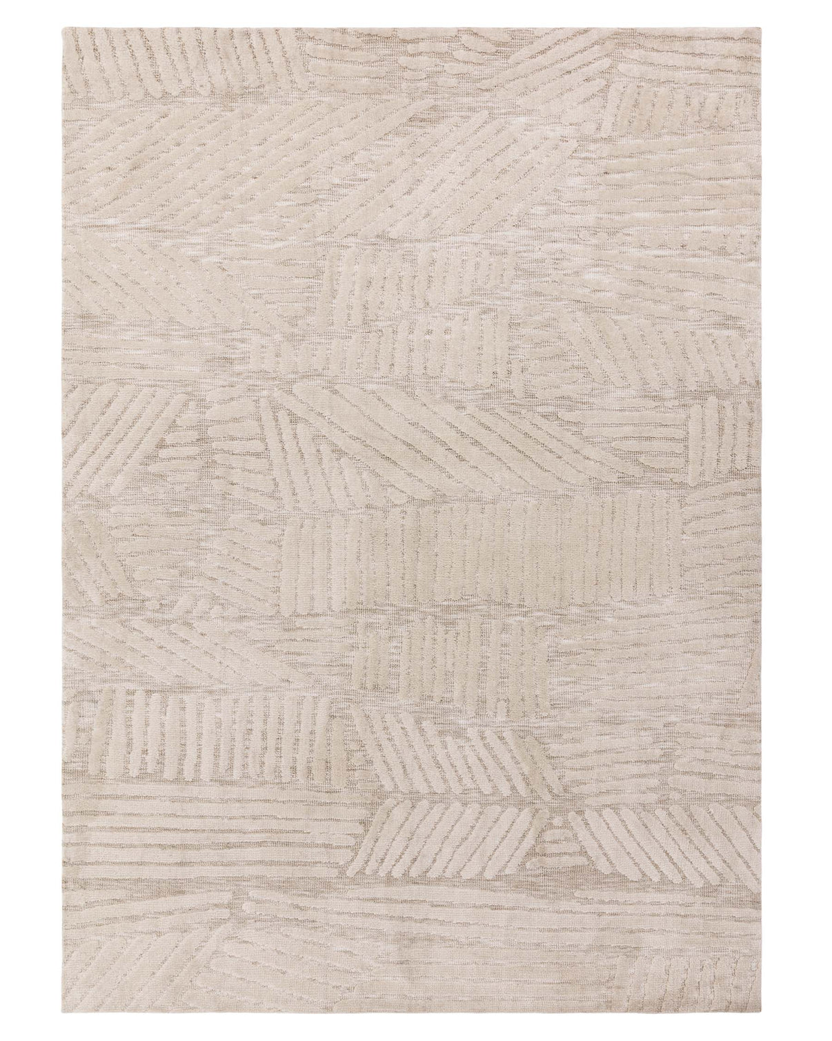 Porcelain Medium Soft Touch Textured Rug Cream – Danetti