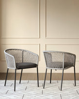 Ramiro dark grey garden dining chair