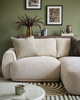 Renato natural chunky weave sofa module