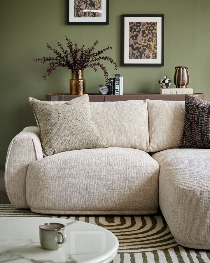 Renato natural chunky weave sofa module