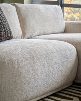 Renato natural chunky weave 3 seater sofa