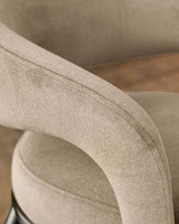 Rhett champagne velvet dining chair