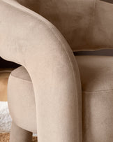 Rhett natural fabric accent chair