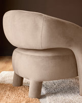 Rhett natural fabric accent chair