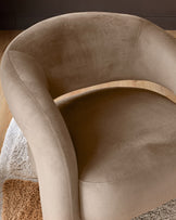 Rhett natural fabric accent chair