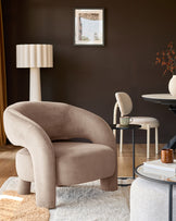 Rhett natural fabric accent chair