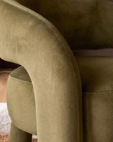 Rhett pistachio green fabric accent chair