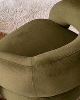 Rhett pistachio green fabric accent chair