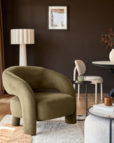 Rhett pistachio green fabric accent chair