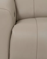 Rhys natural leather large corner sofa