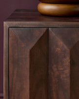 Ria dark wood bedside table