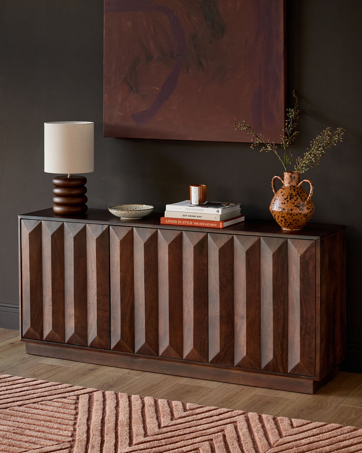 Ria dark wood large sideboard