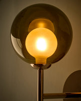Riley olive green glass wall light