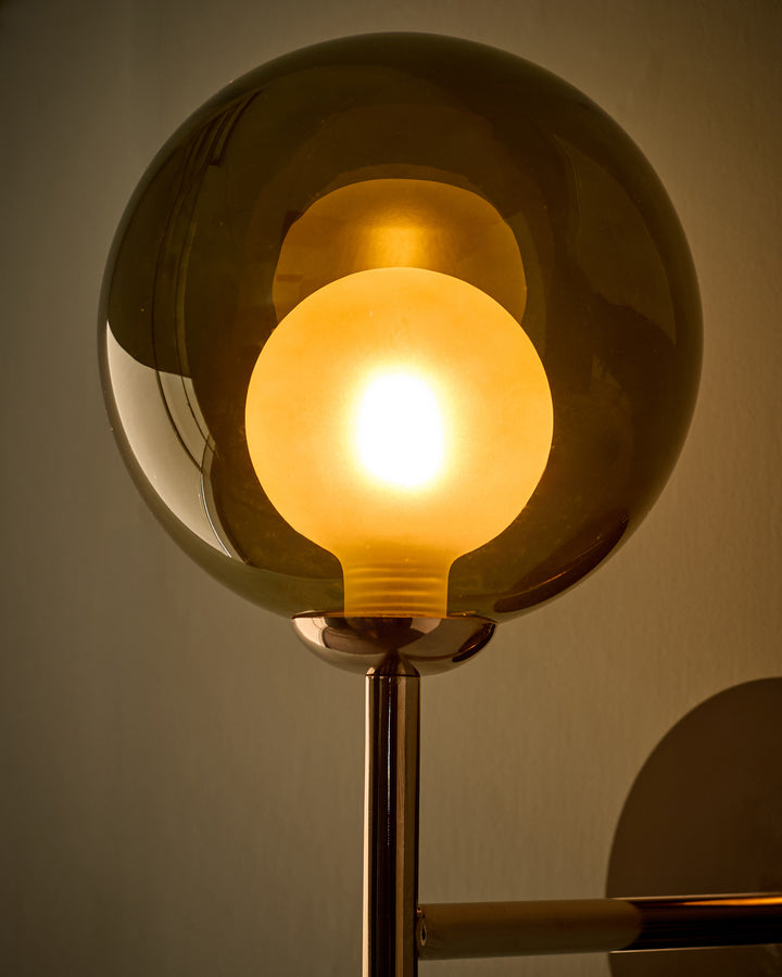 Riley olive green glass wall light