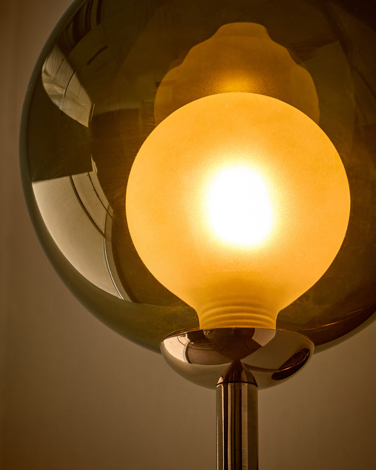 Riley olive green glass wall light
