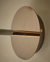 Riley olive green glass wall light