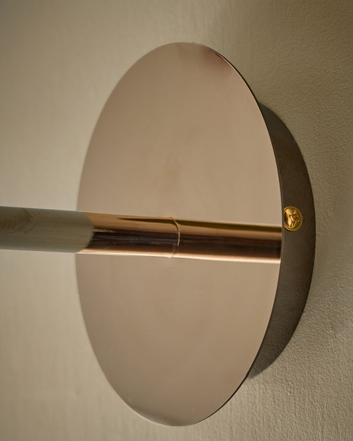 Riley olive green glass wall light