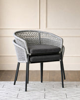 Ramiro dark grey garden dining chair