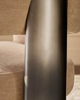Rosalie champagne chenille dining armchair