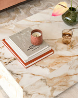 Russo natural gloss ceramic coffee table