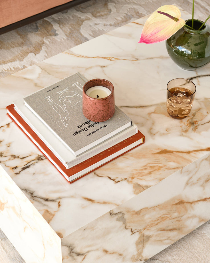 Russo natural gloss ceramic coffee table