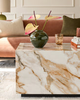 Russo natural gloss ceramic coffee table