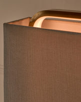 Sanza natural linen floor lamp