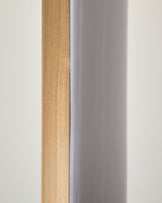 Sanza natural linen floor lamp