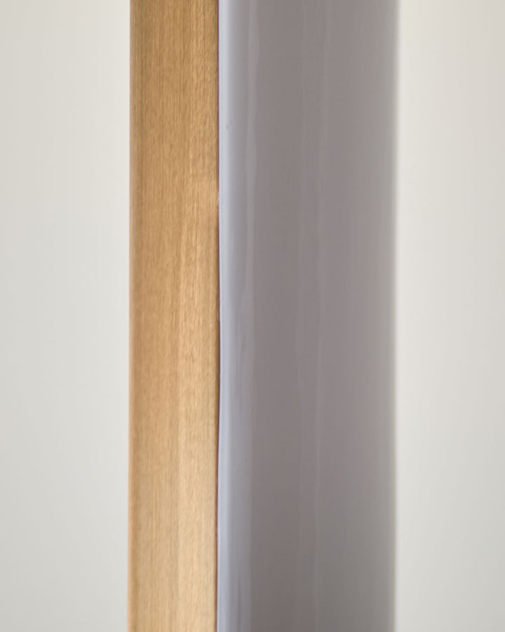 Sanza natural linen floor lamp