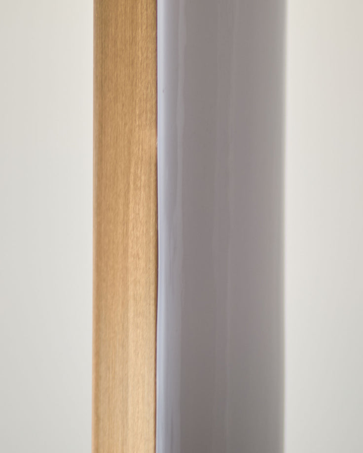 Sanza natural linen floor lamp