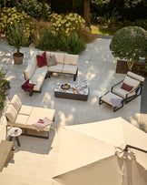 Savannah black garden large corner bench