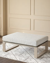 Savannah natural garden coffee table with natural cushion