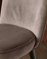 Serena mocha velvet bar stool