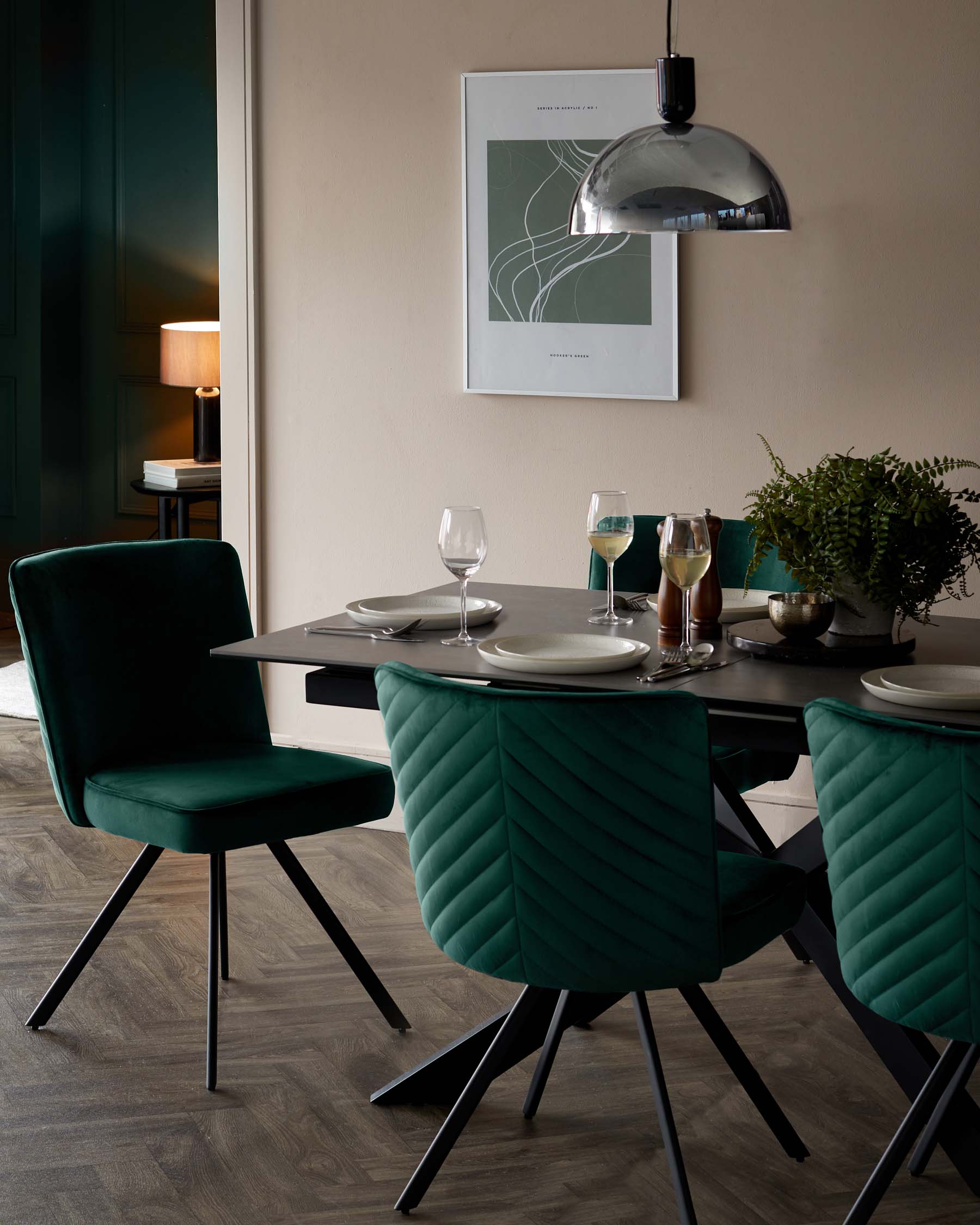 Velvet Dining Inmod Dining Chairs Velvet Green Dining Room Chairs