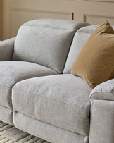 Serene Grey Fabric 2 Seater Recliner Sofa