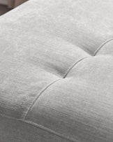 Serene light grey fabric small left hand corner chaise recliner sofa