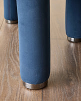 Shay dark navy velvet dining chair