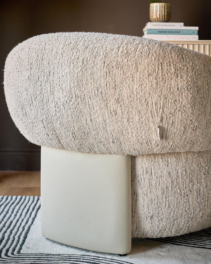 Silvi cream boucle accent chair
