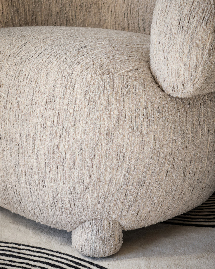 Silvi cream boucle accent chair
