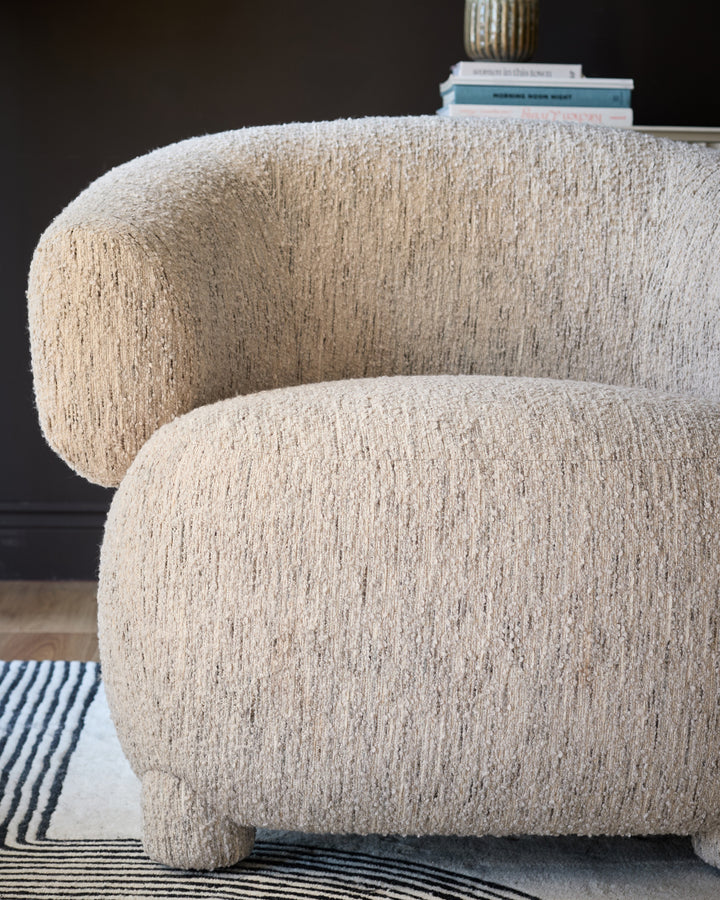 Silvi cream boucle accent chair