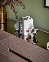 Siravo mocha gloss with bronze mirror sideboard