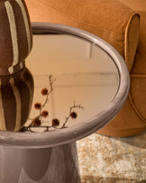 Siravo mocha gloss side table